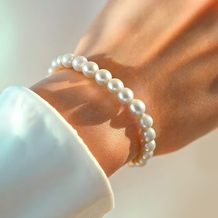 pulsera perlaBlanca